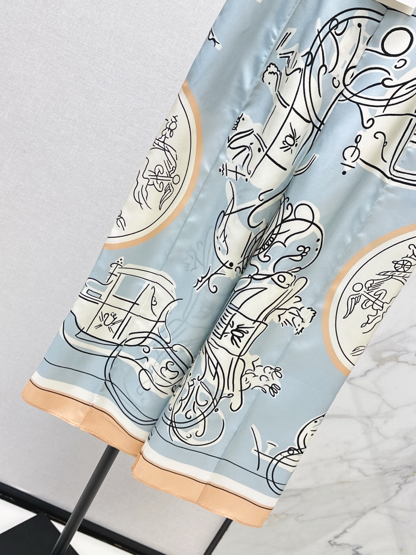 Herm NEW print wide-leg pants