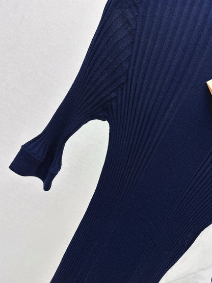 Miu NEW Wool short-sleeved knitted shirt