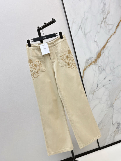 CD NEW embroidery pants