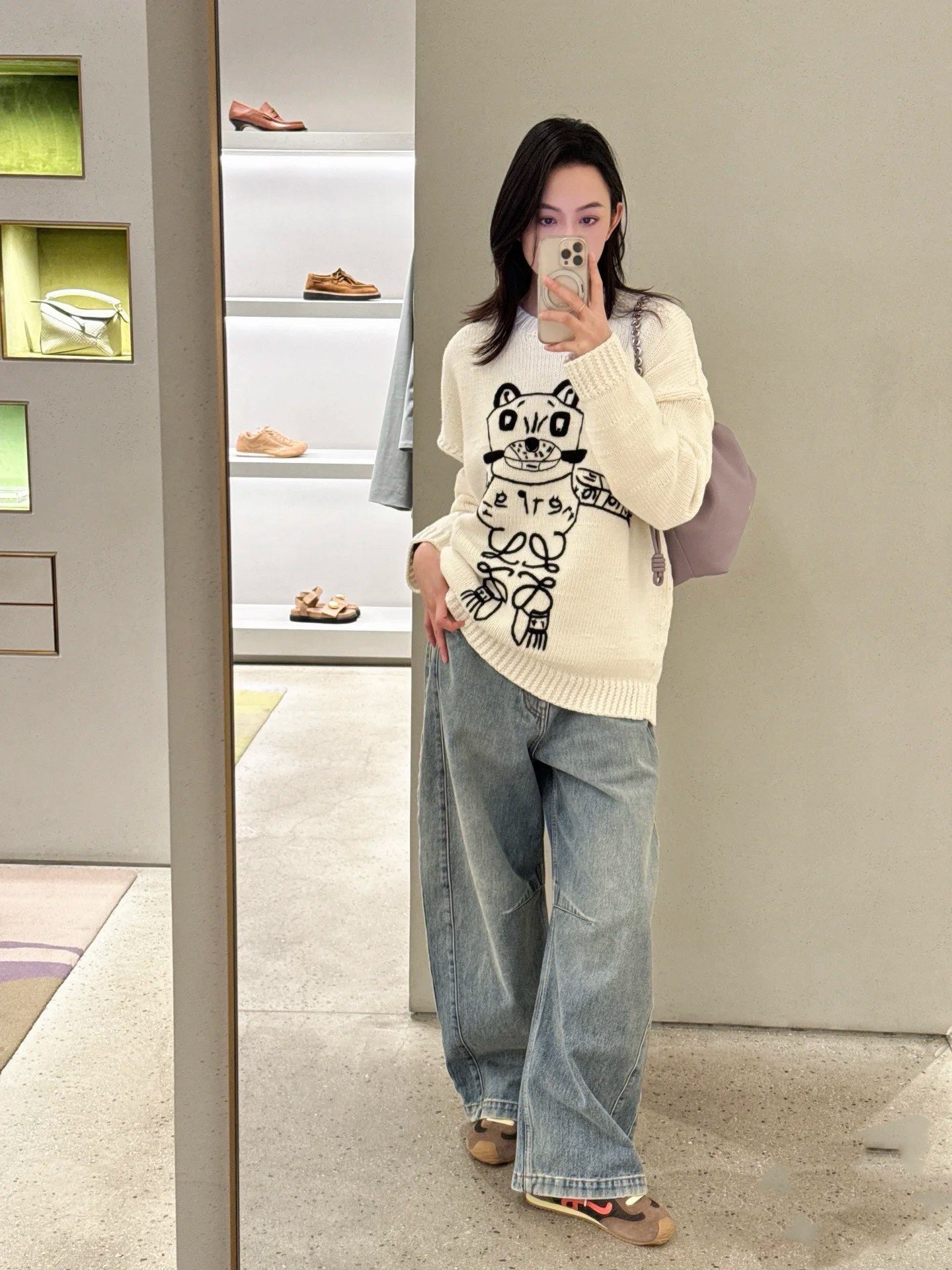 Loe NEW embroidered sweater