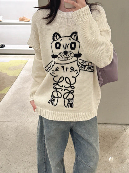 Loe NEW embroidered sweater
