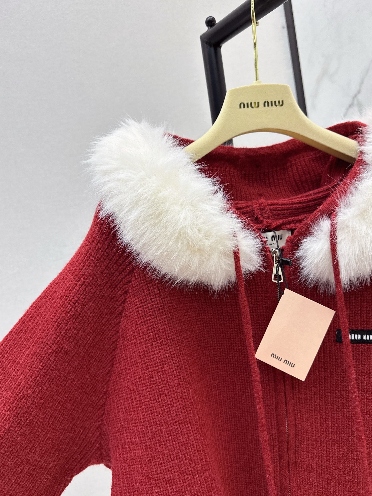 Miu NEW Hooded cardigan