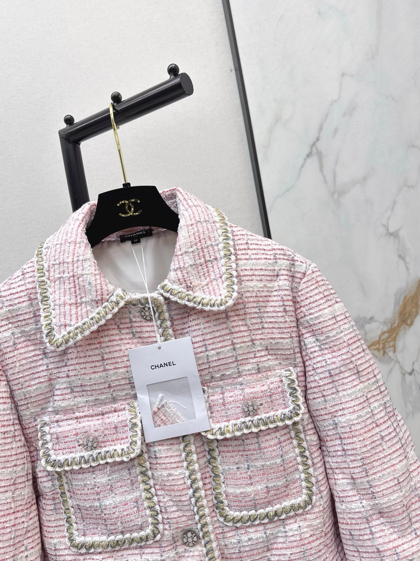 Chan NEW  tweed down jacket