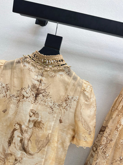 Zimm NEW flower print shirt