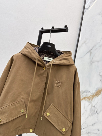 Fend NEW Hooded drawstring jacket