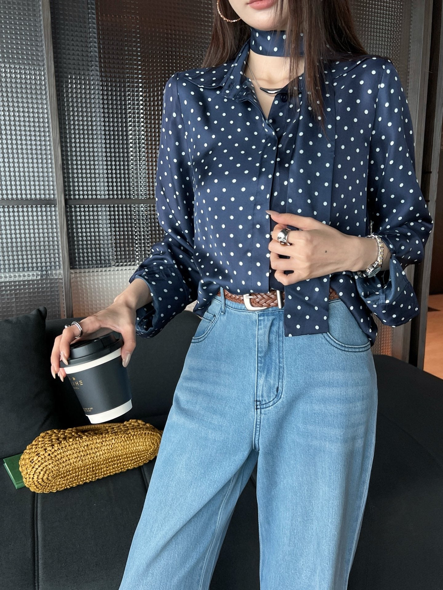 Saint NEW  polka dot shirts