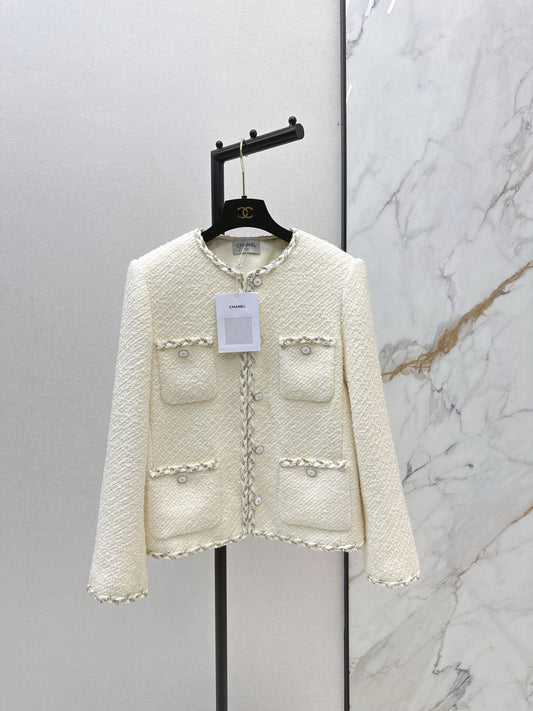 Chan NEW woven tweed jacket