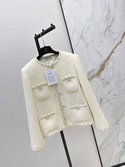 Chan NEW woven tweed jacket