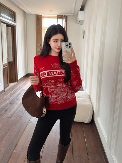 CD NEW embroidered sweater