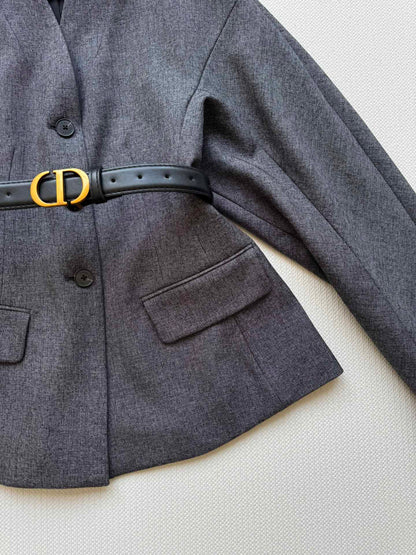 CD NEW jacket with belted