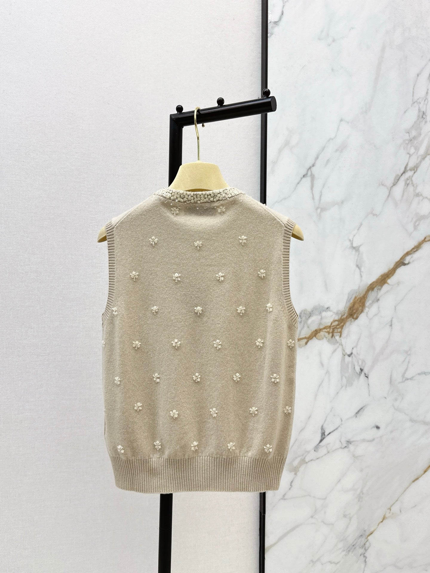 Miu NEW beading flowervest