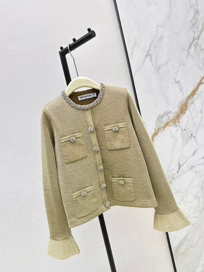 Sp NEW rhinestones knit cardigan