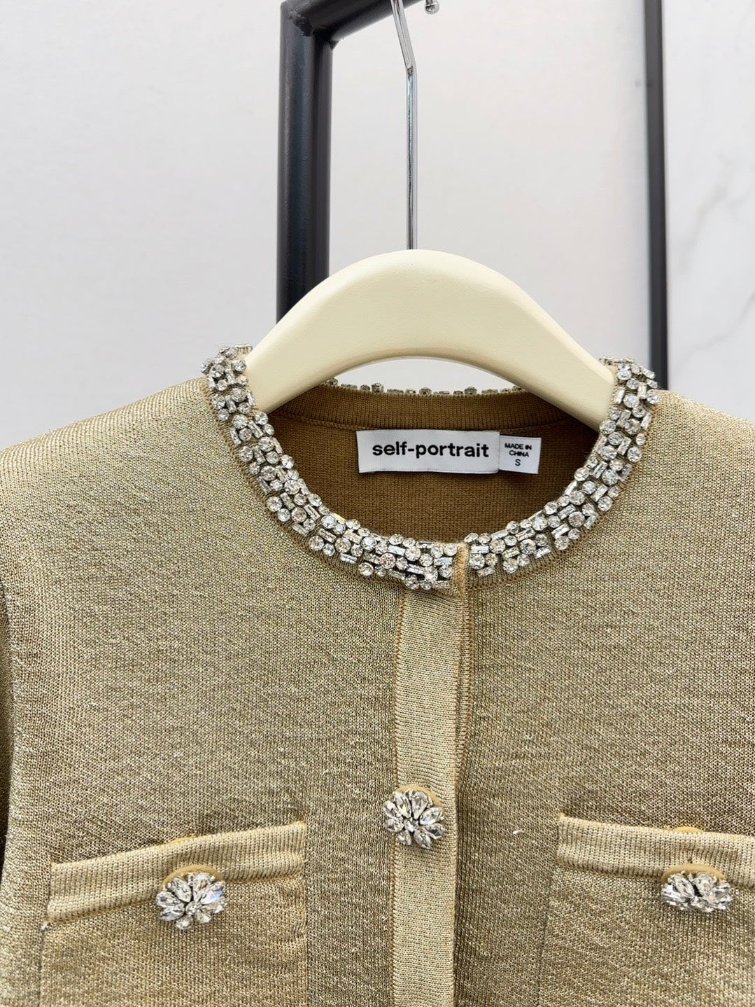 Sp NEW rhinestones knit cardigan