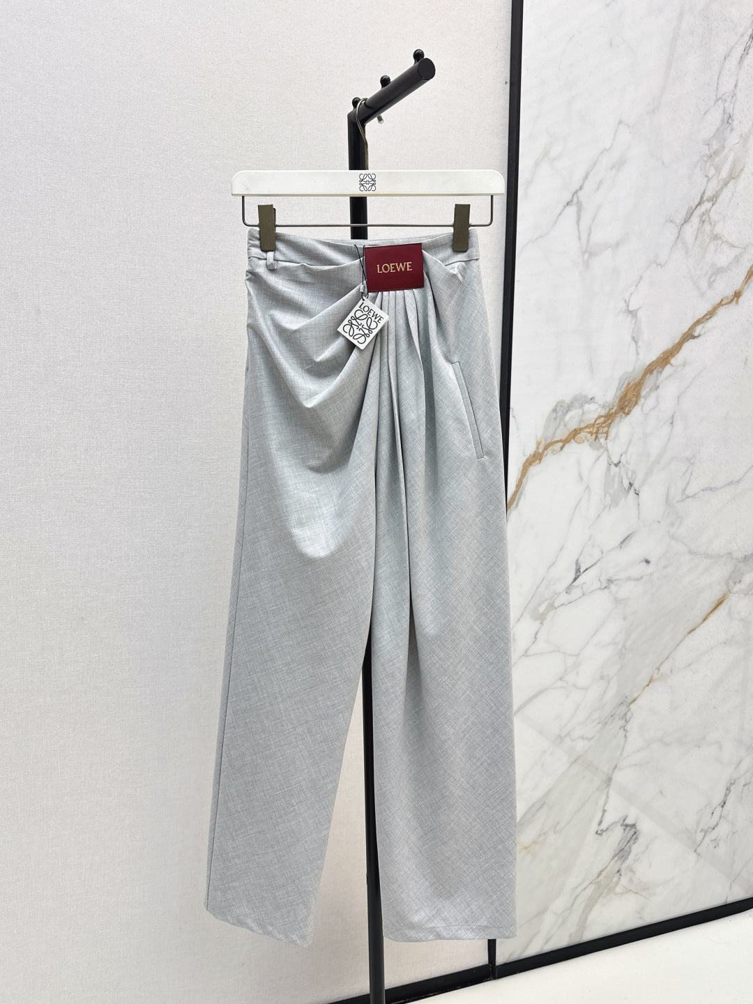 Loe NEW folds suits high-waist pants