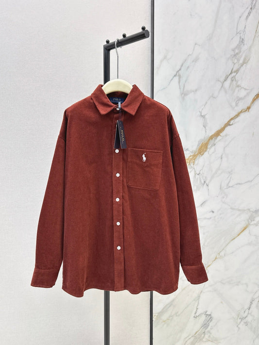 Ral NEW Embroidered corduroy shirt