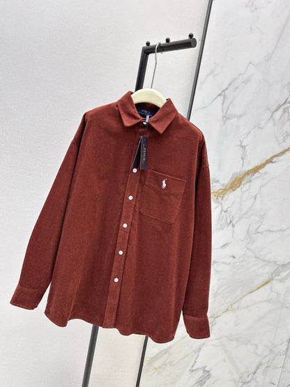 Ral NEW Embroidered corduroy shirt