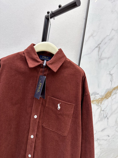 Ral NEW Embroidered corduroy shirt