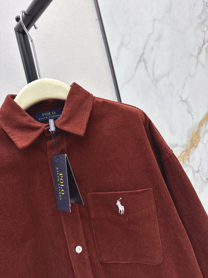Ral NEW Embroidered corduroy shirt