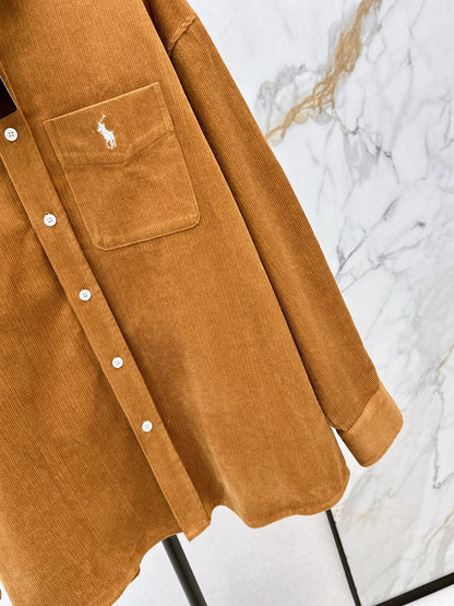 Ral NEW Embroidered corduroy shirt