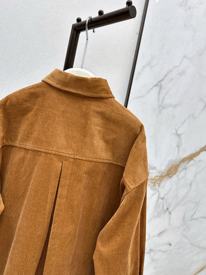Ral NEW Embroidered corduroy shirt