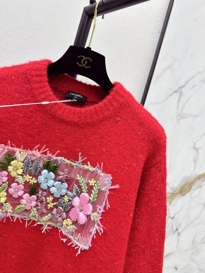 Chan NEW Floral sweater