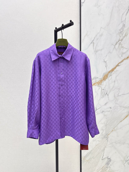 Guc NEW printed silk shirt