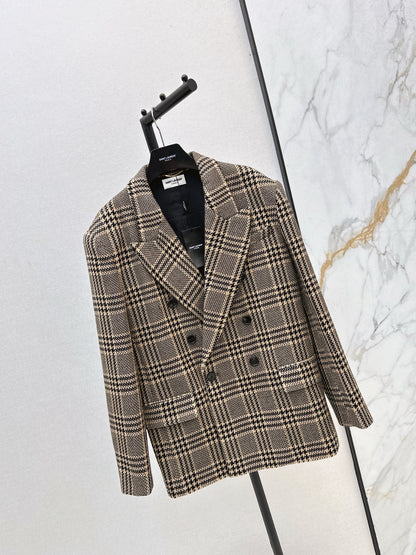Saint NEW Vintage plaid blazer
