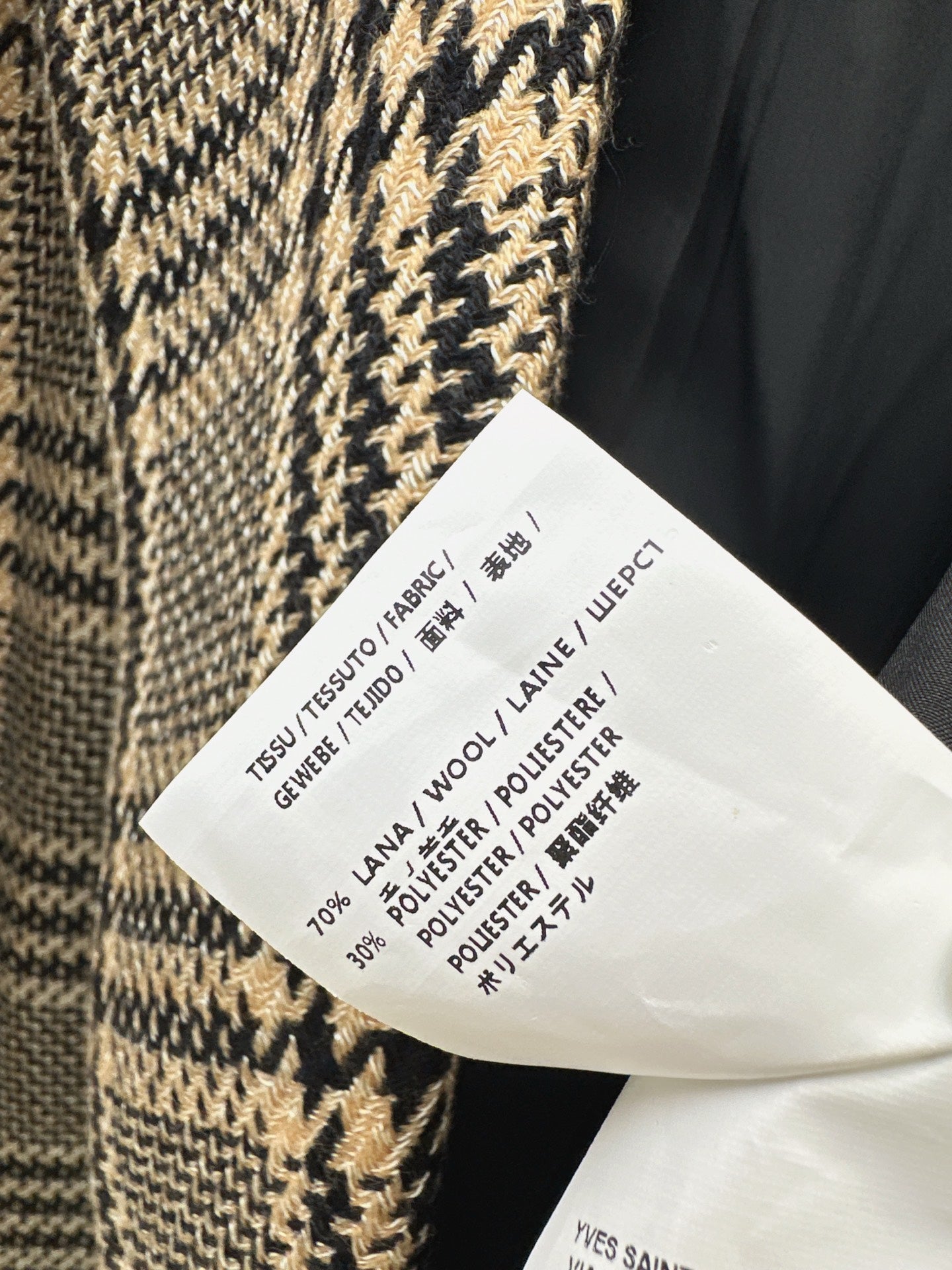 Saint NEW Vintage plaid blazer