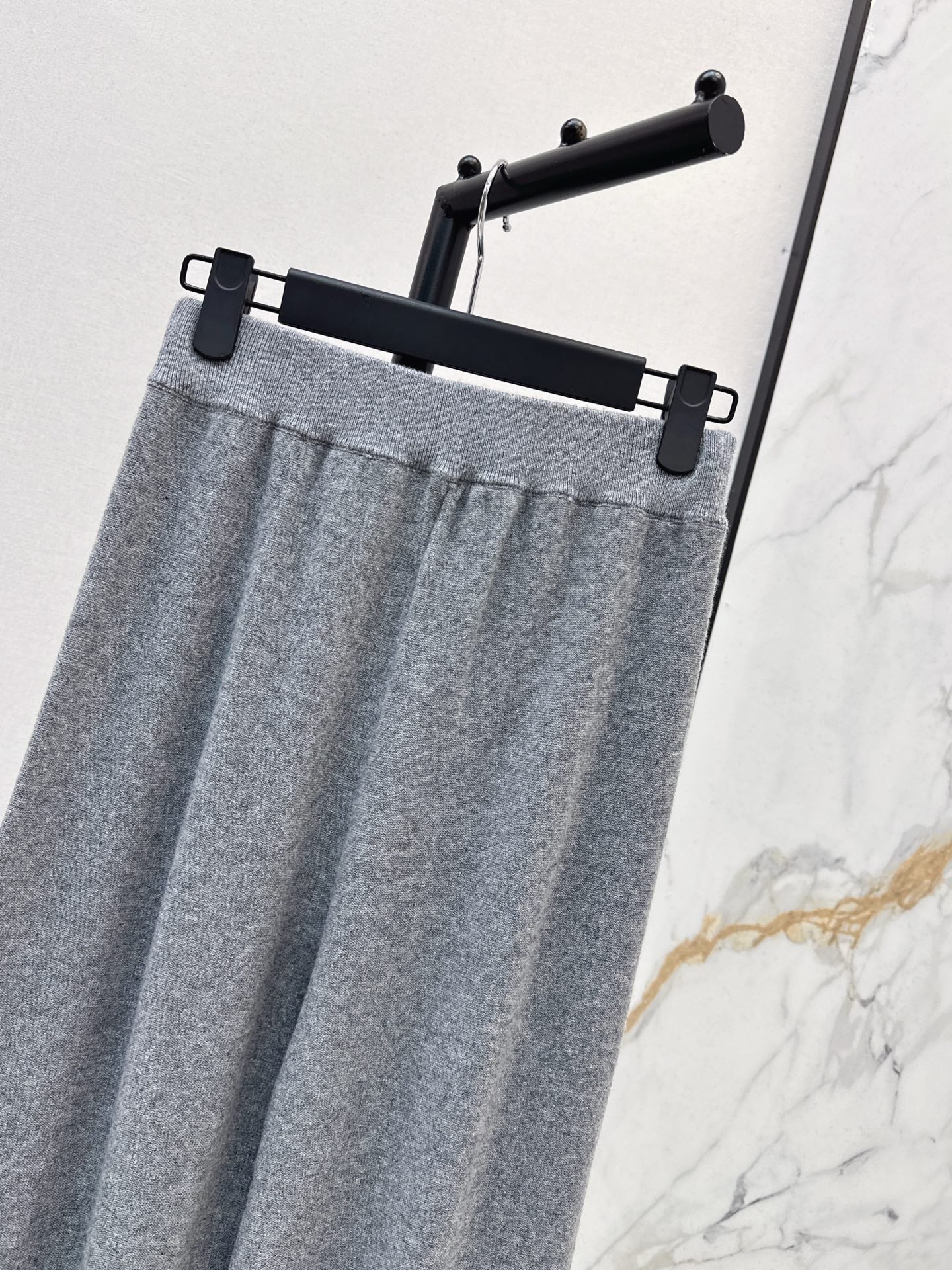 CD NEW Embroidered cashmere wide-leg trousers