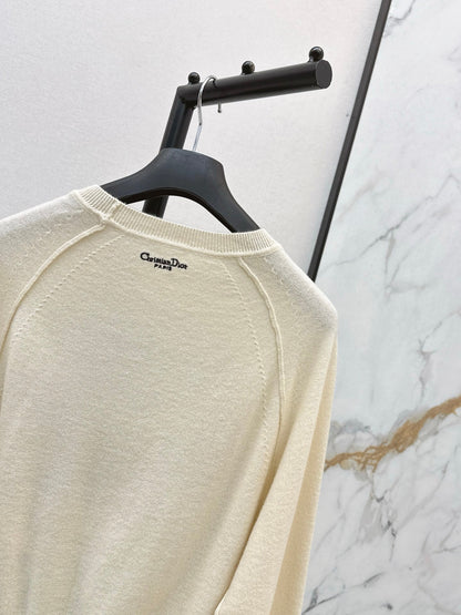 CD NEW Embroidered cashmere sweater