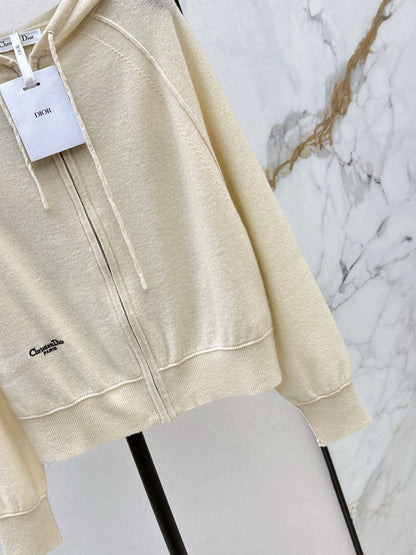 CD NEW Embroidered cashmere jacket