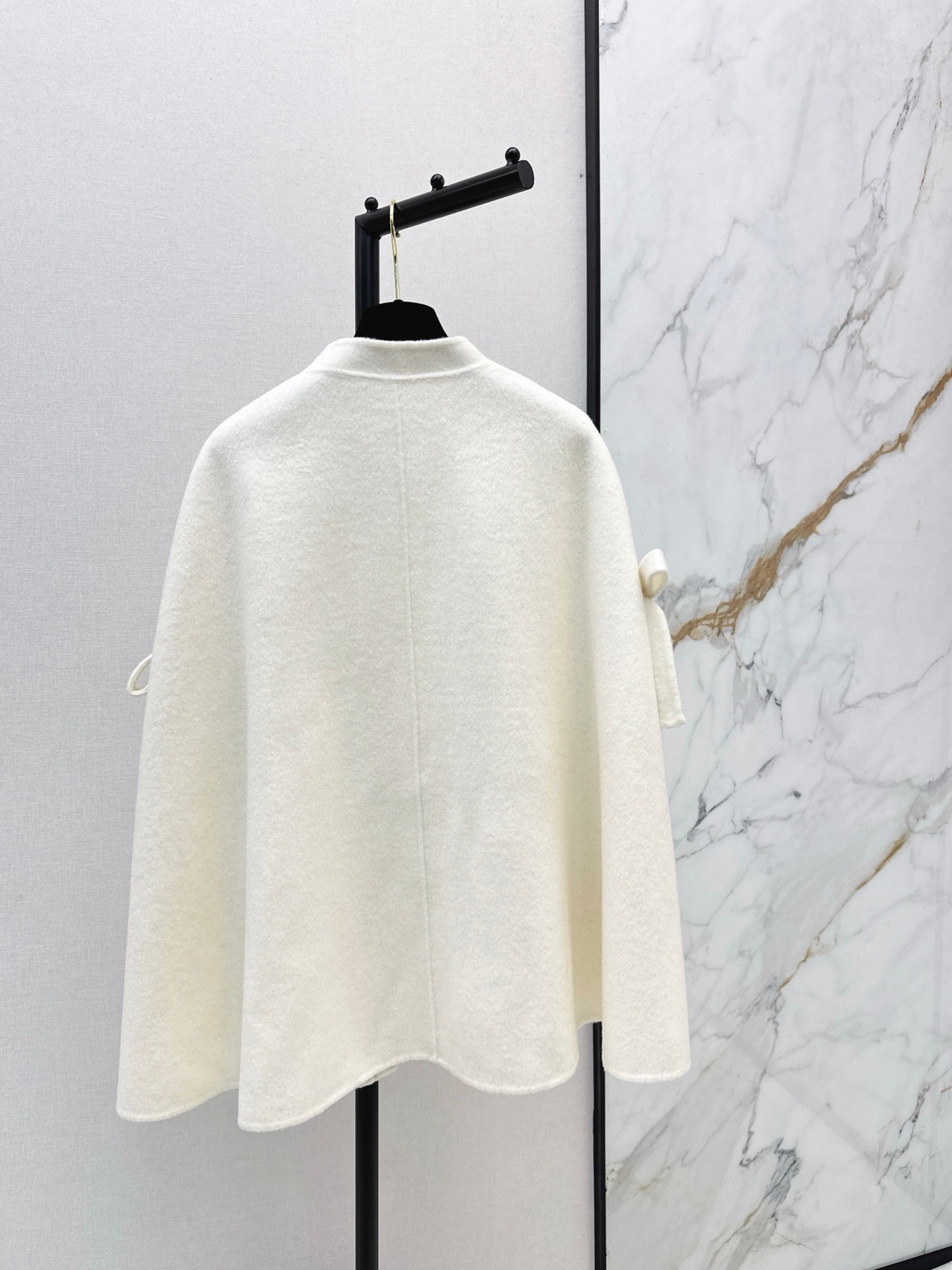 Chan NEW Bow-tie cape coat