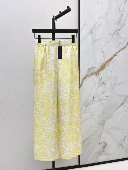 Ver NEW Printed silk straight-leg trousers