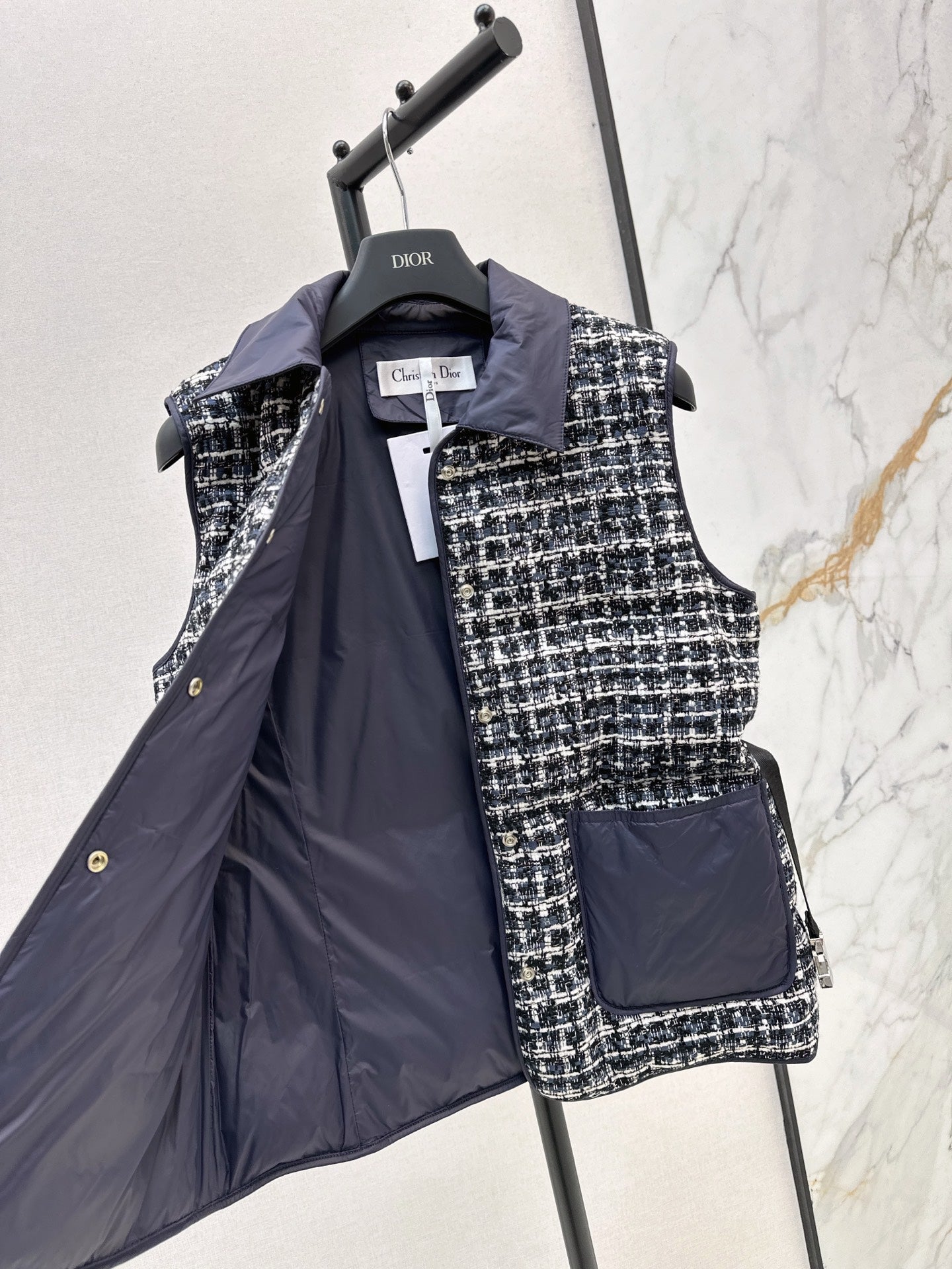 CD NEW Woven down Vest jacket