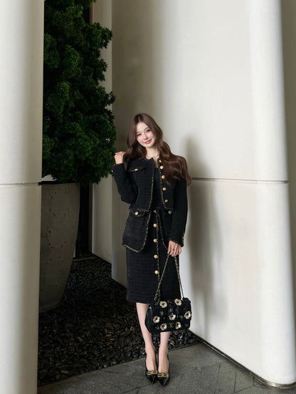 Chan NEW woven 2in1 skirt