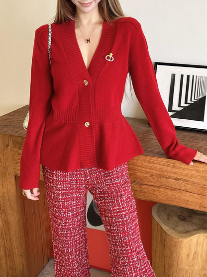 CD NEW V-neck cardigan