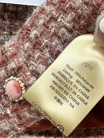 Chan NEW woven jacket A-lineskirts outfit sets