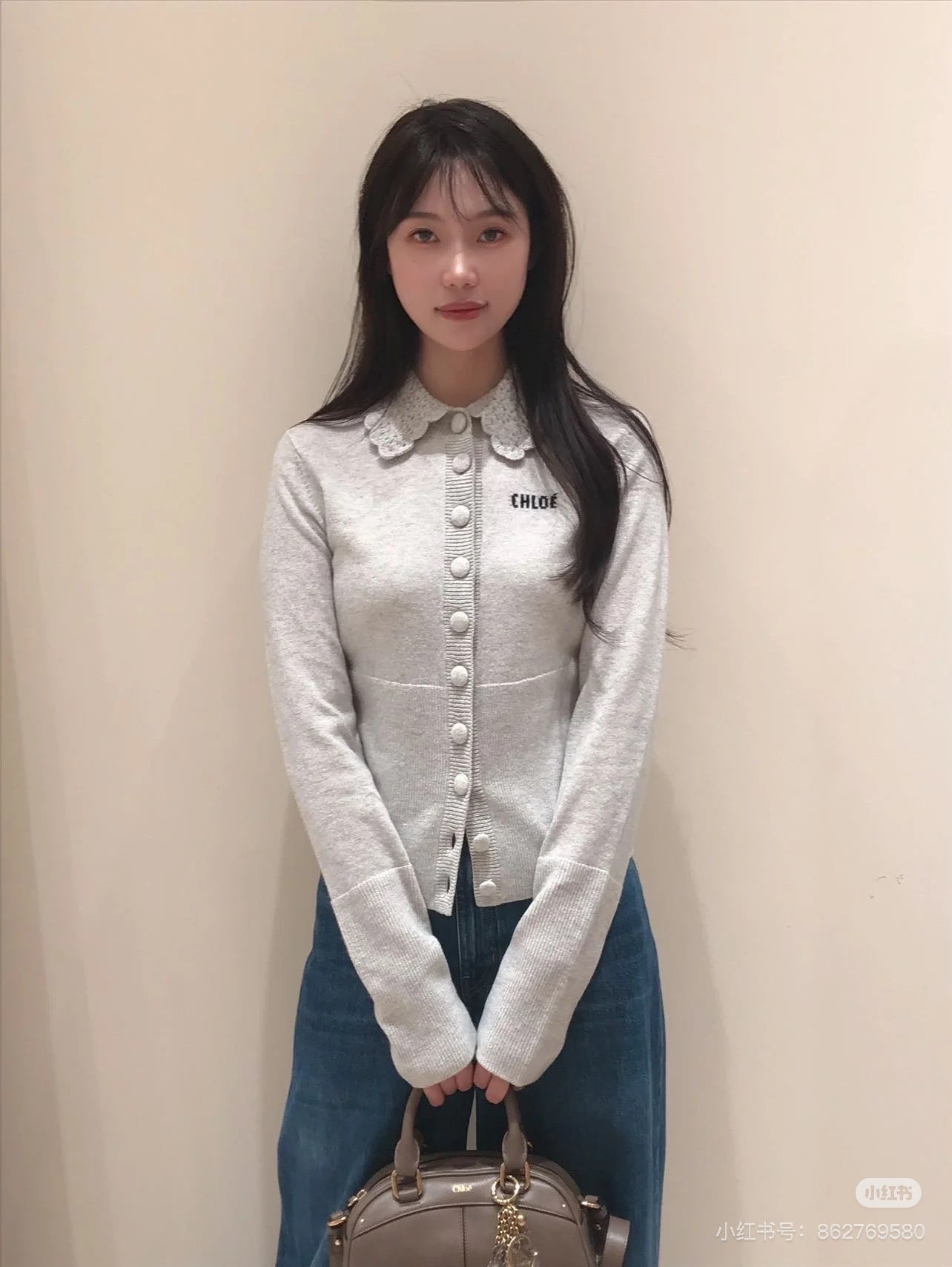 Chol NEW  lace poko Knitted cardigan