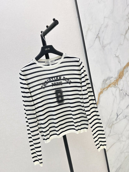 CD NEW stripe knit basic tee