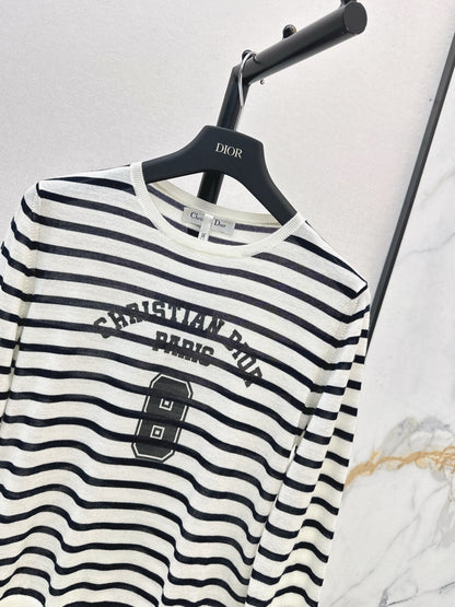 CD NEW stripe knit basic tee