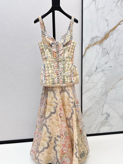 Zimm NEW print tube top dress