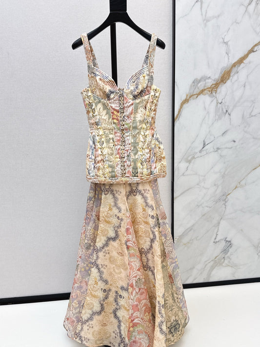 Zimm NEW print tube top dress