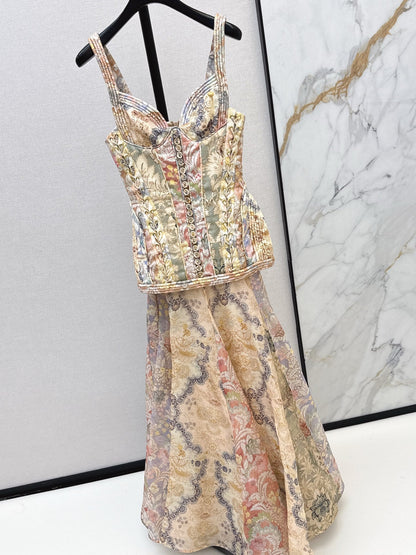 Zimm NEW print tube top dress