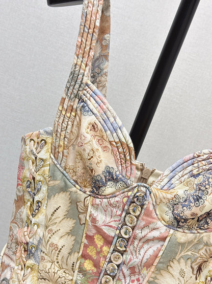 Zimm NEW print tube top dress