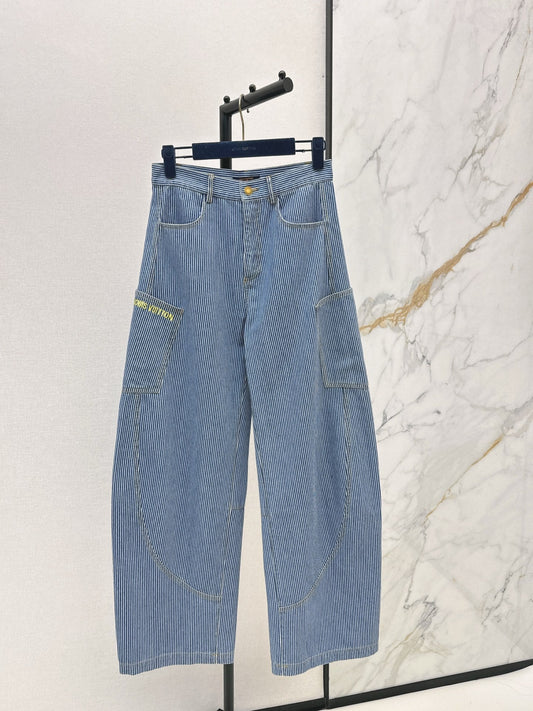 Louis NEW stripe wide-leg jeans