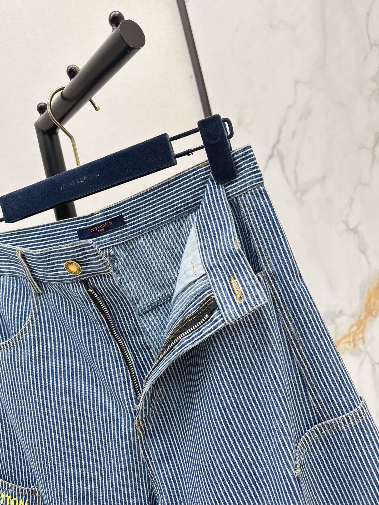 Louis NEW stripe wide-leg jeans