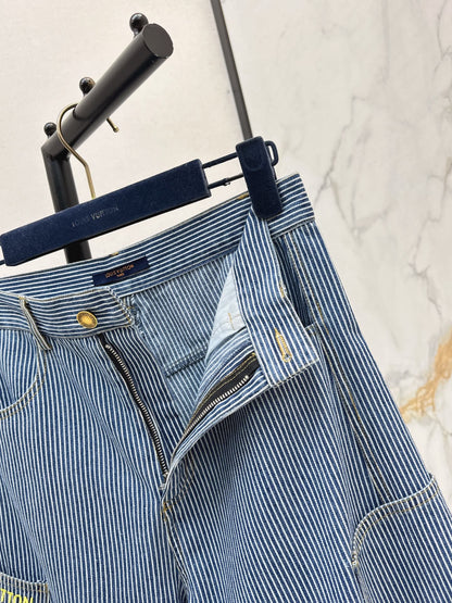 Louis NEW stripe wide-leg jeans