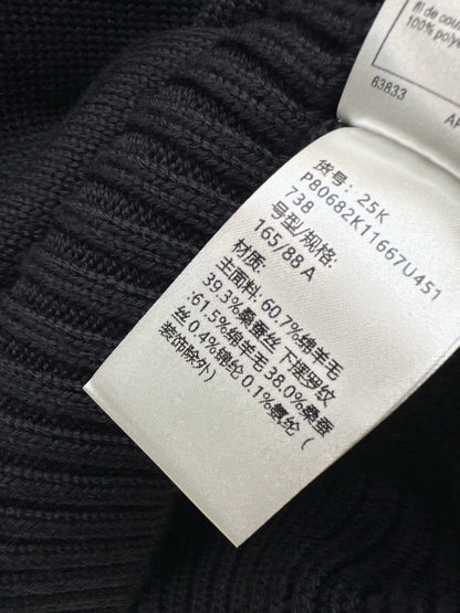 Chan NEW wool hollow bow suit