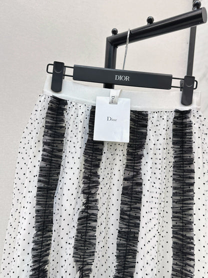 CD NEW polka dot mesh skirts