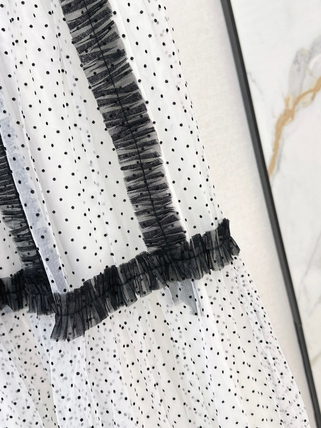 CD NEW polka dot mesh skirts